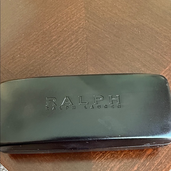 Ralph Lauren Accessories - Ralph Lauren Black Leather Sunglasses Case with Embossed Logo